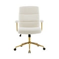 thumbnail image 6 of Techni Mobili Elegant Textured Boucle White and Gold Office Chair, RTA-3270C-WHT, 6 of 10