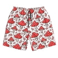 thumbnail image 5 of Goofa Amanita Red Mushroom Printed Mens Swim Trunks Summer Quick Dry Short Beach Swimwear Bathing Suits-Medium, 5 of 9