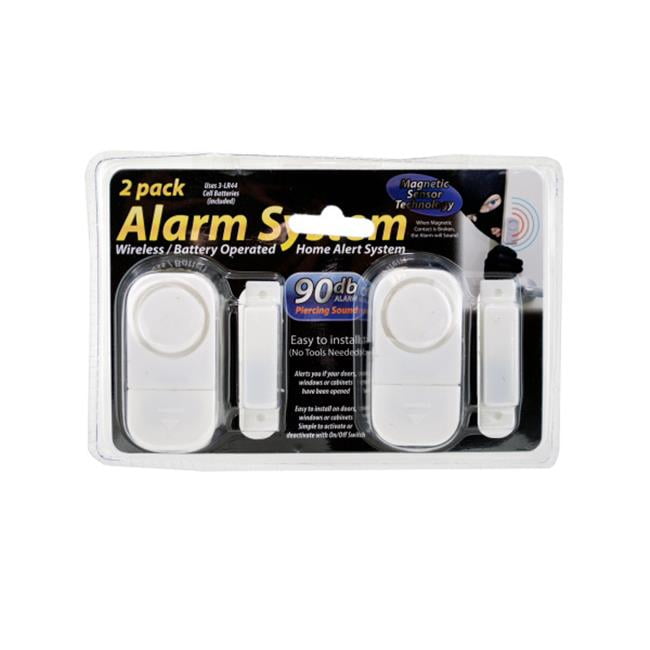 2 pack wirelessbattery operated alarm system Pack of 8