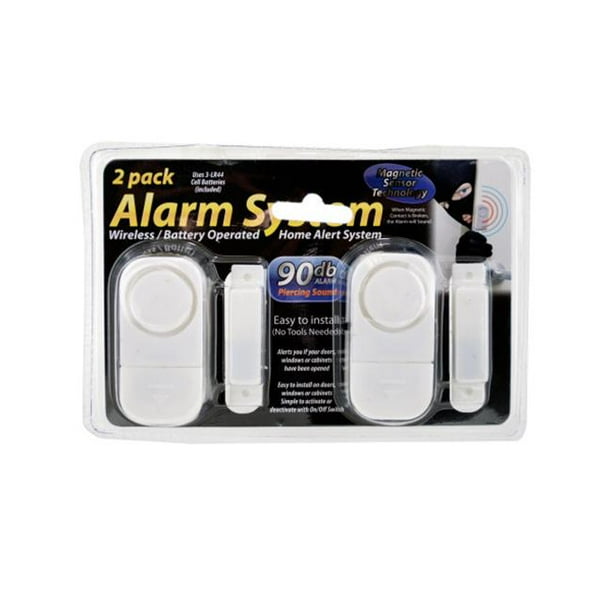 2 pack wirelessbattery operated alarm system Pack of 8