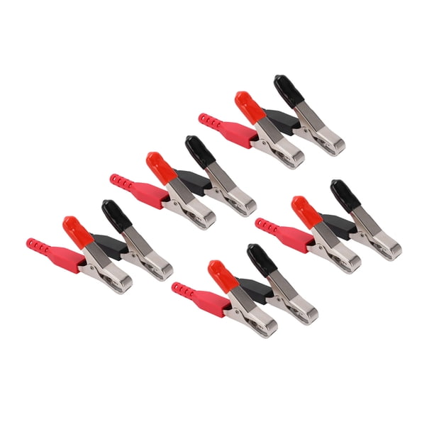 Clip De Batería, Alta Precisión 40A 10 Piezas Abrazadera De Prueba Eléctrica Conductividad Eléctrica Confiable De Alta Resistencia Para Camión Para Automóvil Para Barco