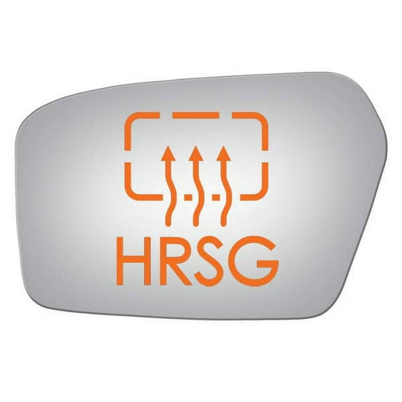 Burco Side View Mirror Replacement Glass with Motor Mount Plate - Clear Glass - 4089HRSG