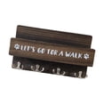 thumbnail image 3 of Soporte de madera para correa de perro, estante para colgar correas de perro, decoración ligera con 4 Café, 3 of 9