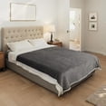 thumbnail image 6 of Electric Heated Blanket, Full Size Blue and Grey & Throw Size Light Gray, 6 of 8