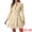 Apricot, variant on Layered Tiered Semi Sheer Chiffon Mini Dress L Blue Grey