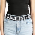 thumbnail image 5 of Buckle-Down Belt, Seatbelt Buckle Belt, U Mad Bro Weathered Black White, Youth 22 to 32 Inches, 5 of 9