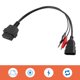 thumbnail image 4 of Cable De Adaptador OBD2, Conector De Diagnóstico De 3 Pin A 16 Pines, Utilizado Para Conectar Herramientas Compatibles Para Interfaz De OBD2 En Un Automóvil De 3 Pines, 4 of 7