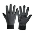 thumbnail image 4 of Guantes de invierno antideslizantes con dedos con pantalla táctil para pescar, esquiar, conducir, nieve Gris L, 4 of 8