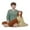Father and Daughter, variant on Baoblaze Christmas Statue Artwork Resin Figurine for Desktop Housewarming Living Room Father and Daughter