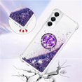 thumbnail image 4 of Glitter Clear Sparkly Bling Case for Samsung Galaxy A05s, Flowing Liquid Quicksand Cover with Diamond Ring Holder Case for Samsung Galaxy A05s  Purple, 4 of 14