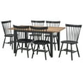 thumbnail image 2 of TMS Nashville 7-piece Farmhouse Dining Set, Driftwood and Black, 2 of 5