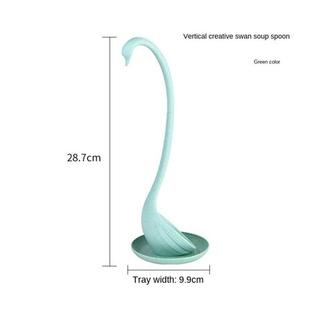 

Home Swan Ladle Spoon Tray Swan Shaped Ladle Special Swan Spoon Useful Cooking Tool Plastic Ladle Table Decoration Kitchen