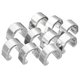 thumbnail image 1 of 10 piezas de plata, cables de guía para bicicleta de montaña, hebilla con clips en C, 1 of 4