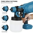 thumbnail image 3 of Vaporisateur de Peinture Électrique Sans Fil, Vaporisateur de Peinture Haute Puissance, Contenant de 800 ml, Vaporisateur Électrique avec 3 Modes de Pulvérisation, Bouton de Valve Ajustable, Parfait pour Peindre Tables, Chaises, Clôtures, Mur, 3 of 9