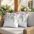 thumbnail image 3 of 24x24 Pillow Covers Set of 2, Wild Flowers Square Throw Pillow Covers for Couch/Sofa/Living Room, Farmhouse Country Floral Leaf Plant Decorative Soft Pillowcases for Couch Throw Pillows, 3 of 9