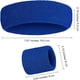 thumbnail image 3 of Juego de 6 bandas para el sudor a rayas, incluye 2 piezas para la cabeza deportiva y 4 piezas de muñequeras, juego de bandas para el sudor a rayas de colores para hombres y mujeres, 3 of 7