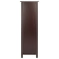 thumbnail image 5 of Winsome Wood Milan 4-Section Tall Storage Shelf, Narrow, Walnut Finish, 5 of 8