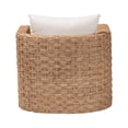 thumbnail image 4 of bali & pari Rhinos Bohemian Light Brown Seagrass Tuxedo Arm Chair, 4 of 6