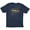 Navy, variant on Men's T-Shirt Everyday Washed One and Only Slashed Short Sleeve Tee (Small, Black)
