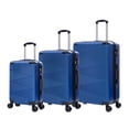 thumbnail image 1 of TUCCI Italy AVENZA Ensemble de Valises Rigides à Roulettes Pivotantes 3 Pcs 20 Pouces/24 Pouces/28 Pouces, Extensible, Durable avec Protection contre les Impacts, Unisexe - Bleu, 1 of 7