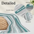 thumbnail image 2 of Blue Gray Stripes Pillow Covers, Linen Long Throw Pillow Case, Watercolor Modern Abstract Minimalist Holiday Pillow Protector Decorative Cushion Cover for Living Room/Bedroom 20" x 36", 2 of 8