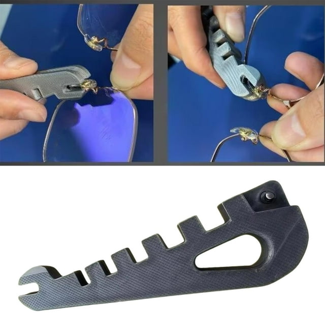 Ajustador de curvatura de gafas Herramienta de ajuste de montura de gafas Ajuste fácil Profesional Patillas resistentes Ajustador de almohadillas