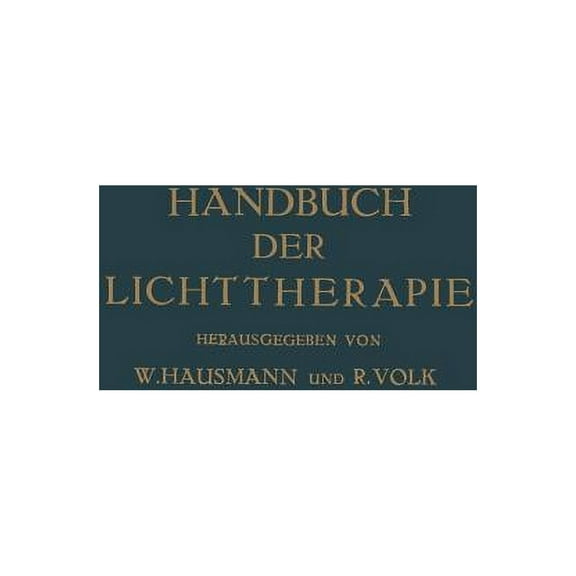 Handbuch Der Lichttherapie, (Paperback)