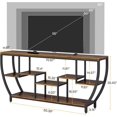 thumbnail image 2 of Tribesigns  Entertainment Center with Storage Shelves, 70.9 Inch TV Stand for Television up to 80 Inches for Living Room,Rustic Brown, 2 of 7