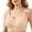 Beige, variant on No Underwire Bras for Women Sheer Wireless V Neck Full Coverage Seamless Push-Up Bralettes Comfort Soft Support Daily Bras White XXL