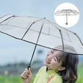 thumbnail image 2 of NUTEDOM Clear Automatic Open Close Umbrella, Compact and Large Size, Windproof Rain for Men and Women, 2 of 7