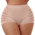 thumbnail image 3 of Bxsruta Womens Panties Seamless Shorts Cutout Stretch Breathable Workout Yoga Lounge Activewear, 3 of 6