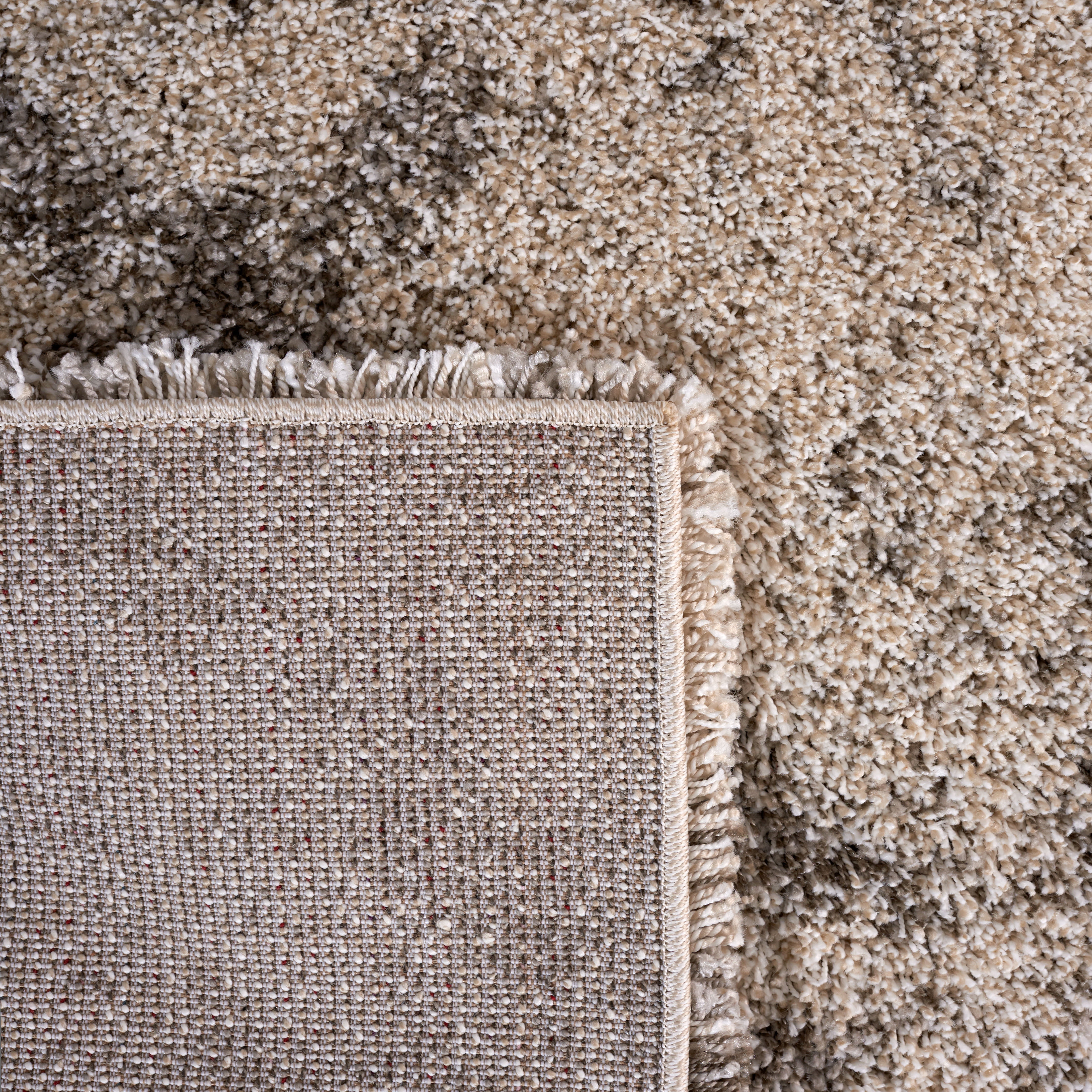 SAFAVIEH Hudson Shag Jacqueline Quatrefoil Area Rug, Ivory/Grey, 4' x 6'