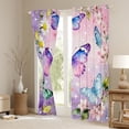 thumbnail image 3 of Castle Fairy Flying Gradient Butterflies Black Out Curtains,Abstract Ombre Watercolor Curtains Pack Of 2 (42X63 Each),Dreamy Princess Bedroom Curtains,Luxury Bedroom Decor, 3 of 6