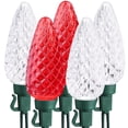 thumbnail image 1 of Cadena de luces C9 ODEETRONIC, 10 m, 50 LED, rojo y blanco, 120 V, 1 of 7