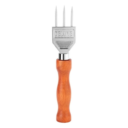 

Ice Pick - Sturdy Ice with Solid Wood Handle 304 Stainless Steel Pronged Ice Crusher for Bartender