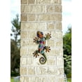 thumbnail image 5 of S/2 Lizard Gecko Decor Colorful Metal Home Garden Fence Yard Wall Art Sculptures Indoor Outdoor 12", 5 of 7