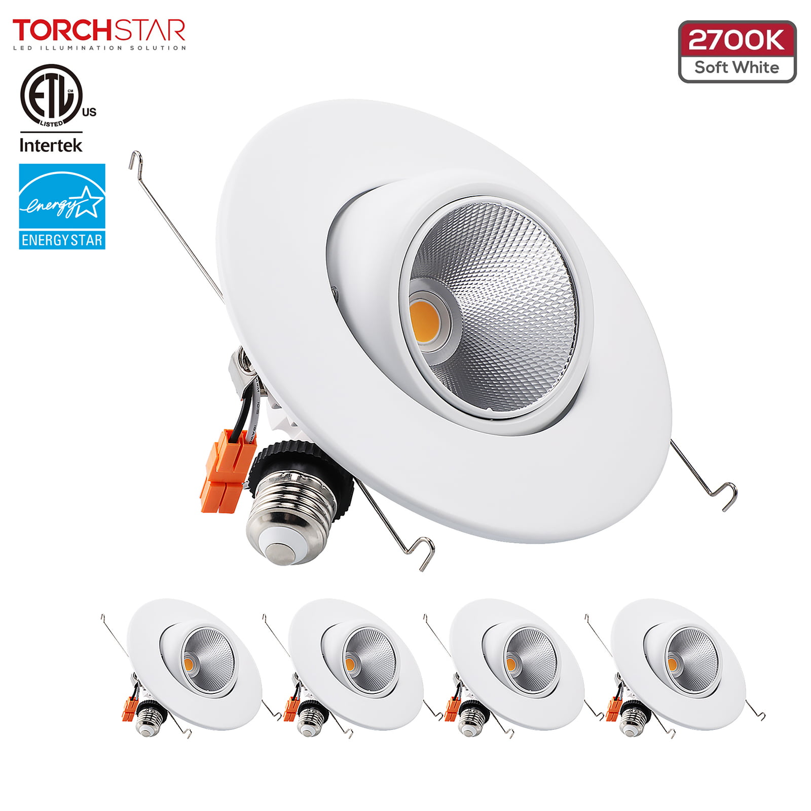 Modern LED Tilt Downlight Adjustable Lamp Angle Recessed 9W Ceiling Spot Light 