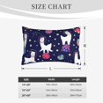 thumbnail image 4 of Xecao Lama in Space for Decorative Throw Pillow Case for Couch,Sofa or Bed Set,Pillow Cover for Sofa Home Decor Ideal Gift-16"x24", 4 of 6