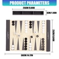 thumbnail image 3 of Multiple Game Rolls Up PU Leather Backgammon Game Mat Backgammon Chess Set In 3 Colorful Color For Indoor Outdoor Fun, 3 of 8