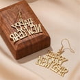 thumbnail image 5 of Giaone Hollow Happy New Year Pendant Necklace Earrings Sweet Cool Collar Necklace, 5 of 10