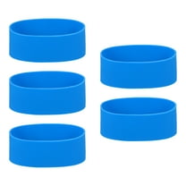 5Pcs Silicone Rubber Bands Non-slip 4.33 Inch for Art, Blue