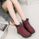 thumbnail image 4 of Botas de mujer de talla grande de invierno con relleno y botas cortas de terciopelo para mujer, zapatos de madre de lona, 4 of 6