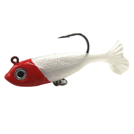 ASKMZ 3D Eyes Fishing Bait 6CM/7G 7CM/15G T-tail Fishing Lure with Hook Realistic 3D Eyes PVC Swimbait Artificial Soft Bait Freshwater Saltwater Fishing