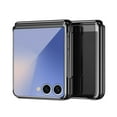 thumbnail image 2 of Dteck Case for Samsung Galaxy Z Flip 7, Crystal Transparent Electroplated Hard PC Shell, Anti-Scratch Shockproof Slim Protective Phone Cover for Samsung Z Flip 7 2025,Black, 2 of 5