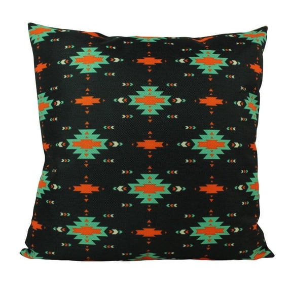South Western | Black Green Pattern | Pillow Cover | South Western Decor | Arizona Gifts | Home Decor | Gift Idea | Bedroom Decor | Mom Gift