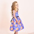 thumbnail image 2 of Sunny Fashion Girls Dress Halloween Costume Pumpkin Purple Cosplay 9-10 Years, 2 of 5