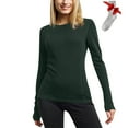 thumbnail image 2 of Tnhcen Women's Warm Basic Long Sleeve Pajamas - Comfortable Lightweight Sleepwear with Free Socks Gift Set for Women S-3XL, 2 of 7