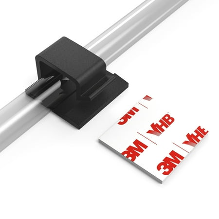 Cable Clips with Strong Self-Adhesive  XIAOXI R Shape Cable Management TV PC Wire Holder Sticky Tidy and Organizer Cord and Wires - 20 Pcs (Black) price history on PriceWatchPro