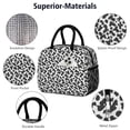 thumbnail image 4 of Insulated Lunch Bag for Women, Floral Print Oxford Fabric Lunch Box, Leakproof Thermal Cooler Tote for Work, School & Picnic, Leopard Animal Print, 4 of 5
