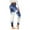 Dark Blue, variant on Pants for Women Casual Women Printed Gradient Span Ladies High Waist Wide Leg Trousers Yoga Pants Long Pants